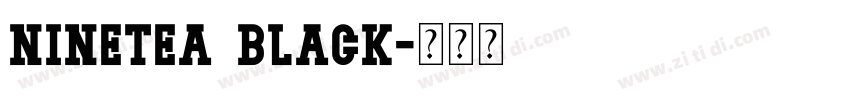 Ninetea Black字体转换